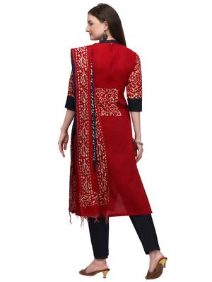 multi colored cotton suit combos unstitched - 17628237 - Standard Image - 5