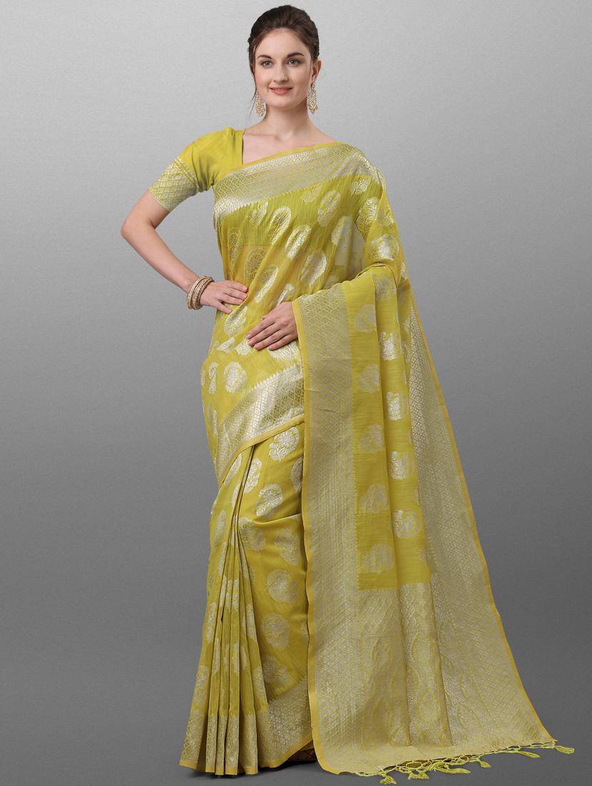 zari work banarasi saree with blouse - 17628366 - Zoom Image - 1