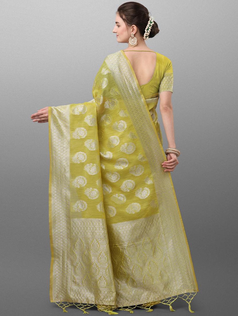 zari work banarasi saree with blouse - 17628366 - Zoom Image - 2