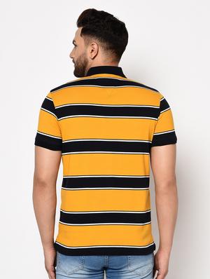 yellow striped polo t-shirt - 17628414 - Standard Image - 3