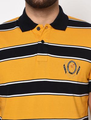 yellow striped polo t-shirt - 17628414 - Standard Image - 5