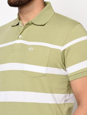 green striped polo t-shirt - 17628415 - Standard Image - 5