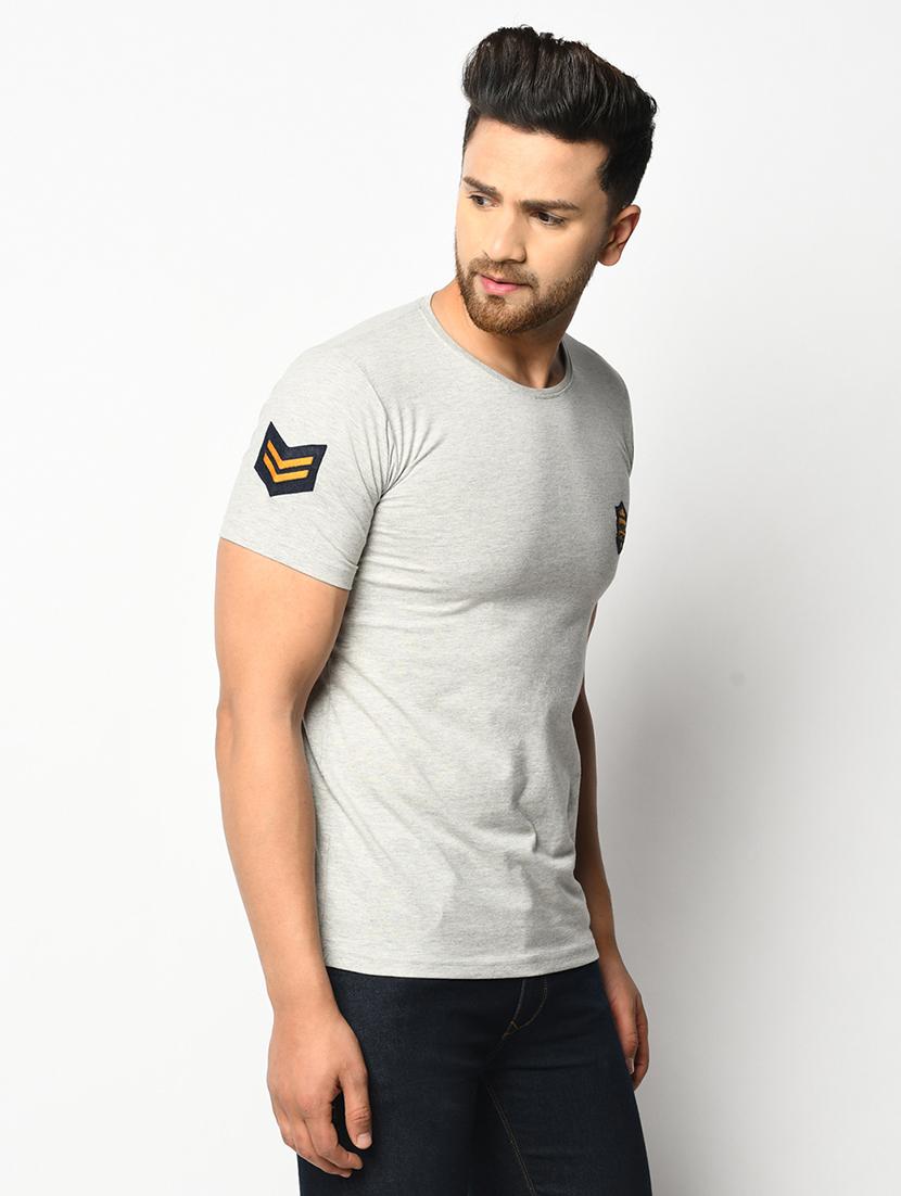grey solid t-shirt - 17628458 - Zoom Image - 2