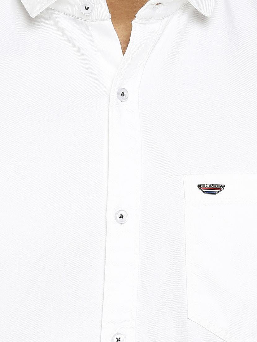 white solid casual shirt - 17628599 - Zoom Image - 5