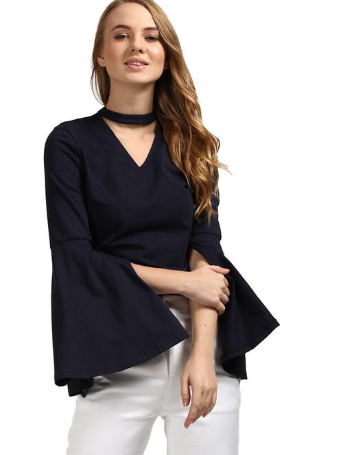 choker neck solid top - 17628754 - Standard Image - 1