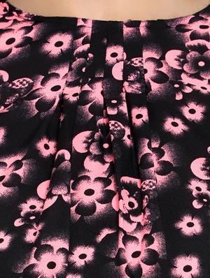 round neck floral blouson top - 17628762 - Standard Image - 5