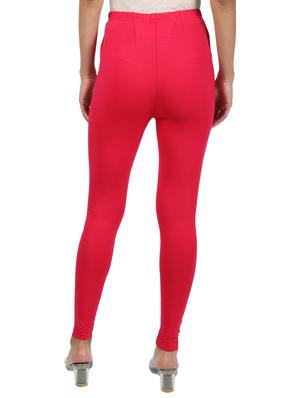 pink cotton blend leggings - 17629067 - Standard Image - 3