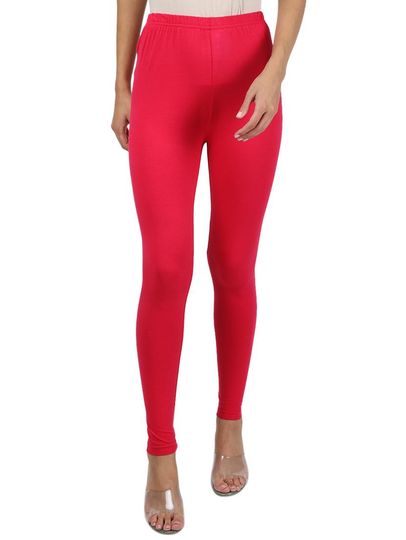 pink cotton blend leggings - 17629067 - Zoom Image - 1