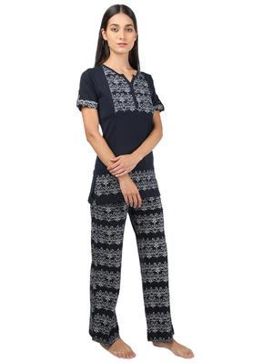 printed nightwear pyjama set - 17629089 - Standard Image - 2