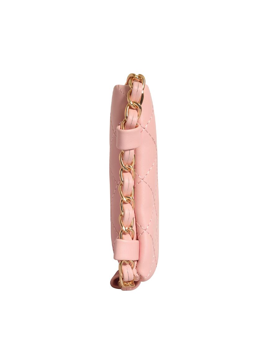 pink leatherette (pu) regular sling bag - 17629107 - Zoom Image - 5