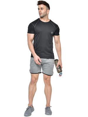grey solid shorts - 17629676 - Standard Image - 4