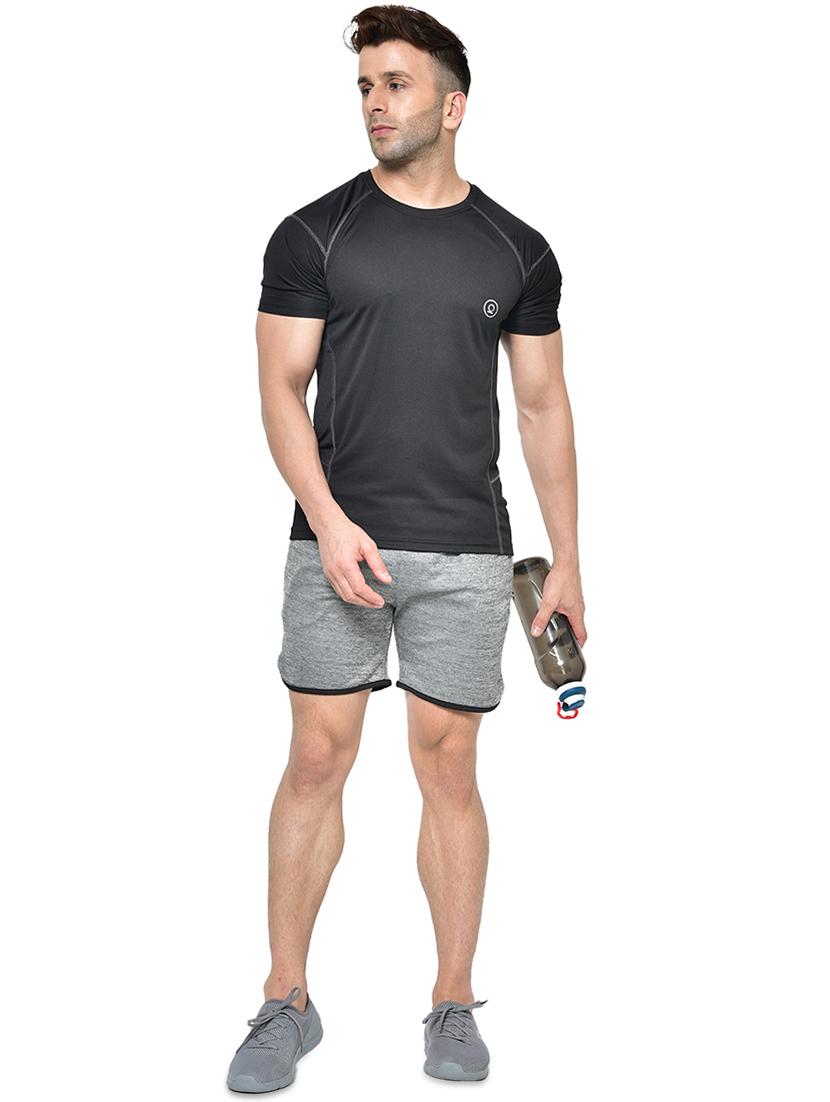 grey solid shorts - 17629676 - Zoom Image - 4