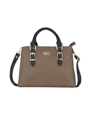 brown leatherette (pu) regular handbag - 17630281 - Standard Image - 2