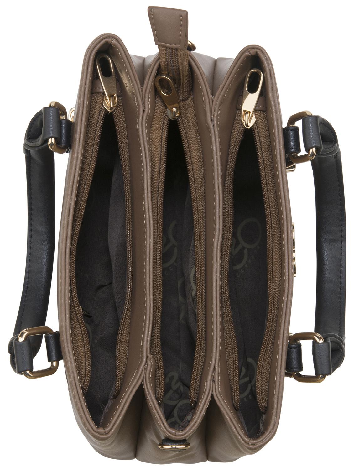 brown leatherette (pu) regular handbag - 17630281 - Zoom Image - 4