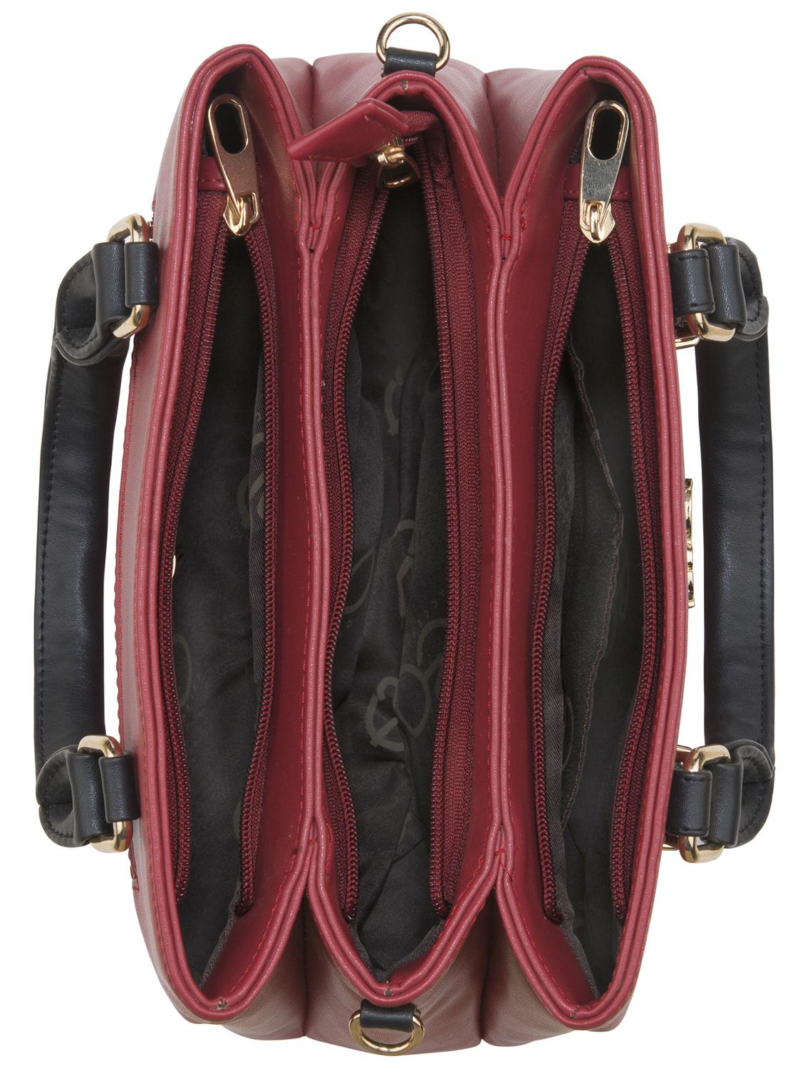 red leatherette (pu) regular handbag - 17630282 - Zoom Image - 4