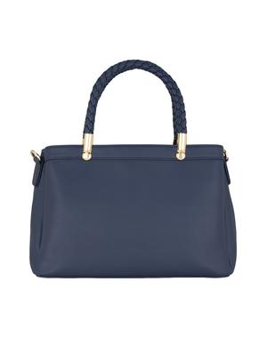 blue leatherette (pu) regular handbag - 17630283 - Standard Image - 3