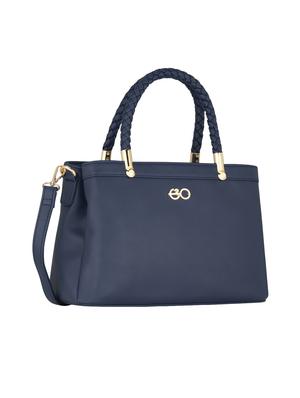 blue leatherette (pu) regular handbag - 17630283 - Standard Image - 5