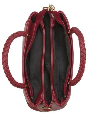 red leatherette (pu) regular handbag - 17630284 - Standard Image - 4