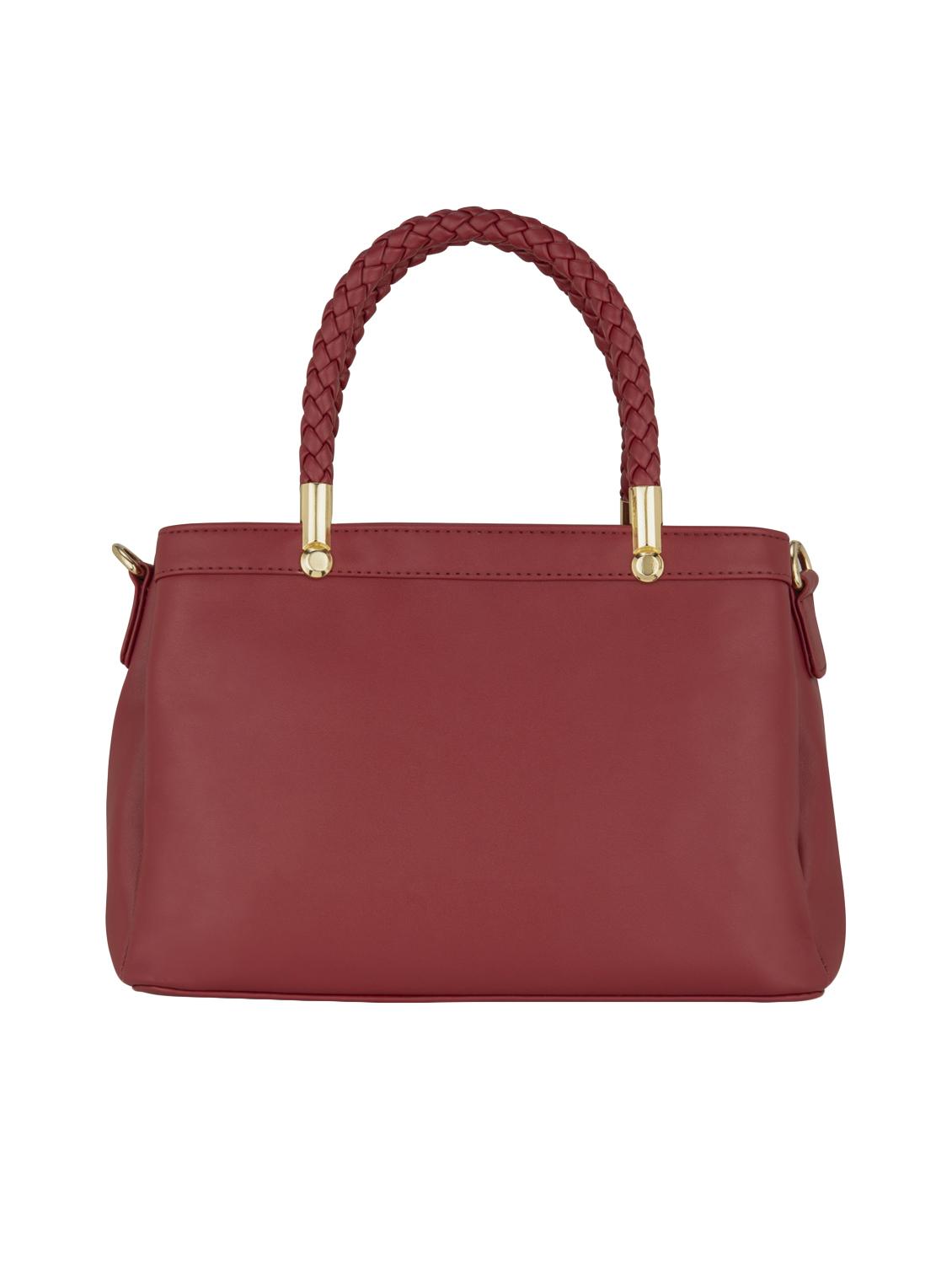 red leatherette (pu) regular handbag - 17630284 - Zoom Image - 3