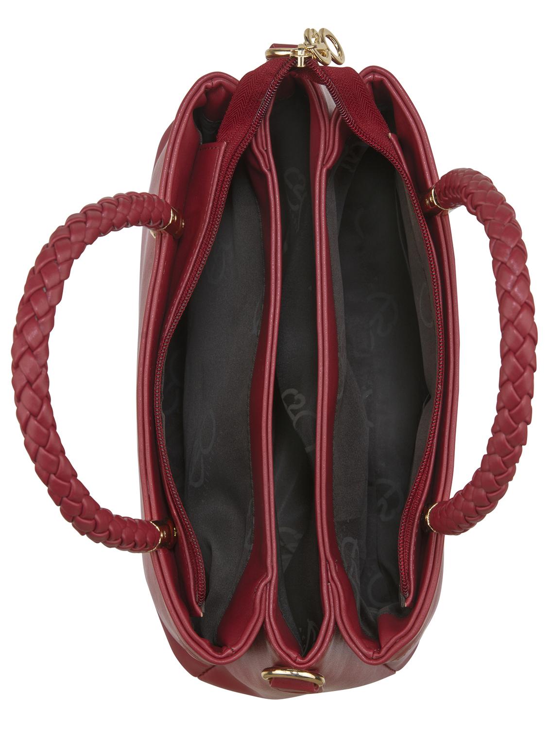 red leatherette (pu) regular handbag - 17630284 - Zoom Image - 4