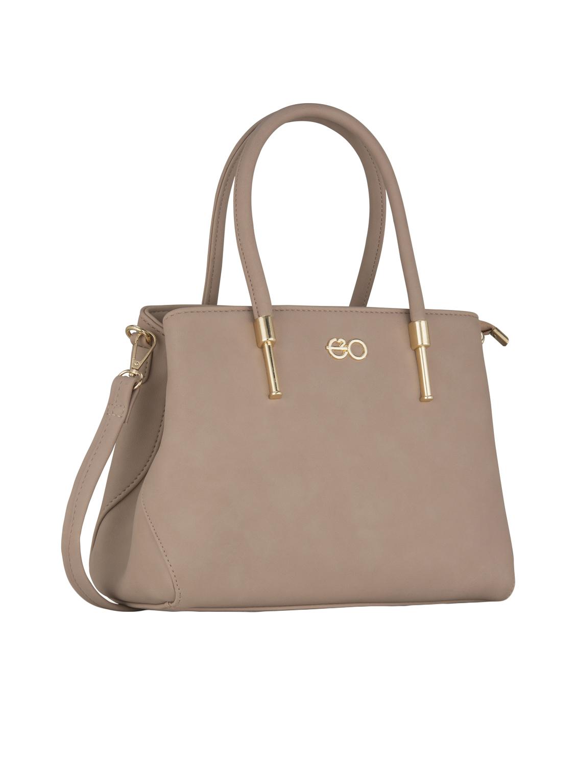 beige leatherette (pu) regular handbag - 17630286 - Zoom Image - 5