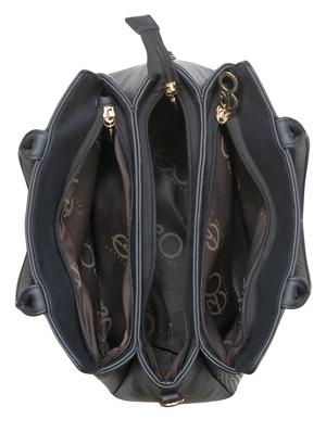 black leatherette (pu) regular handbag - 17630294 - Standard Image - 4