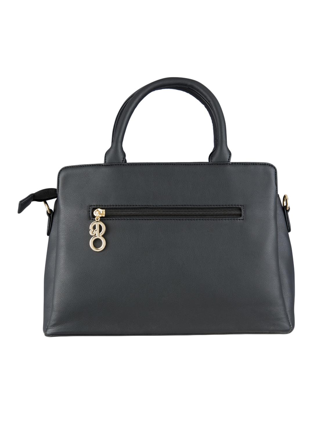 black leatherette (pu) regular handbag - 17630294 - Zoom Image - 3
