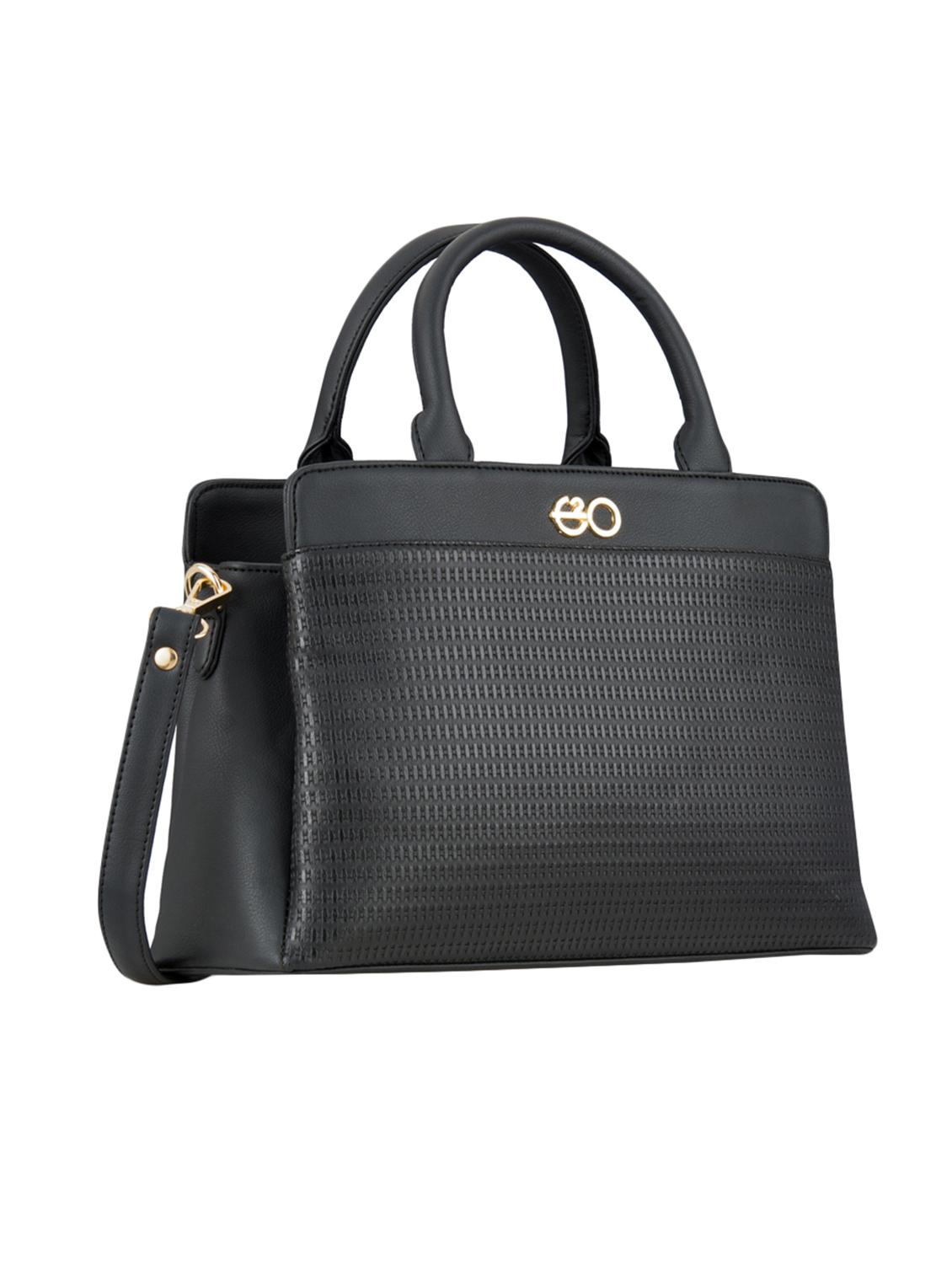 black leatherette (pu) regular handbag - 17630294 - Zoom Image - 5