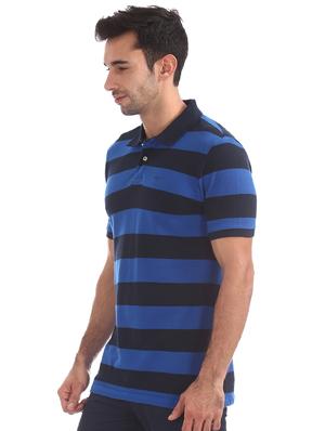 blue striped polo t-shirt - 17630525 - Standard Image - 2