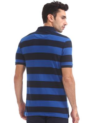 blue striped polo t-shirt - 17630525 - Standard Image - 3