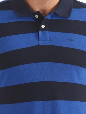 blue striped polo t-shirt - 17630525 - Standard Image - 5