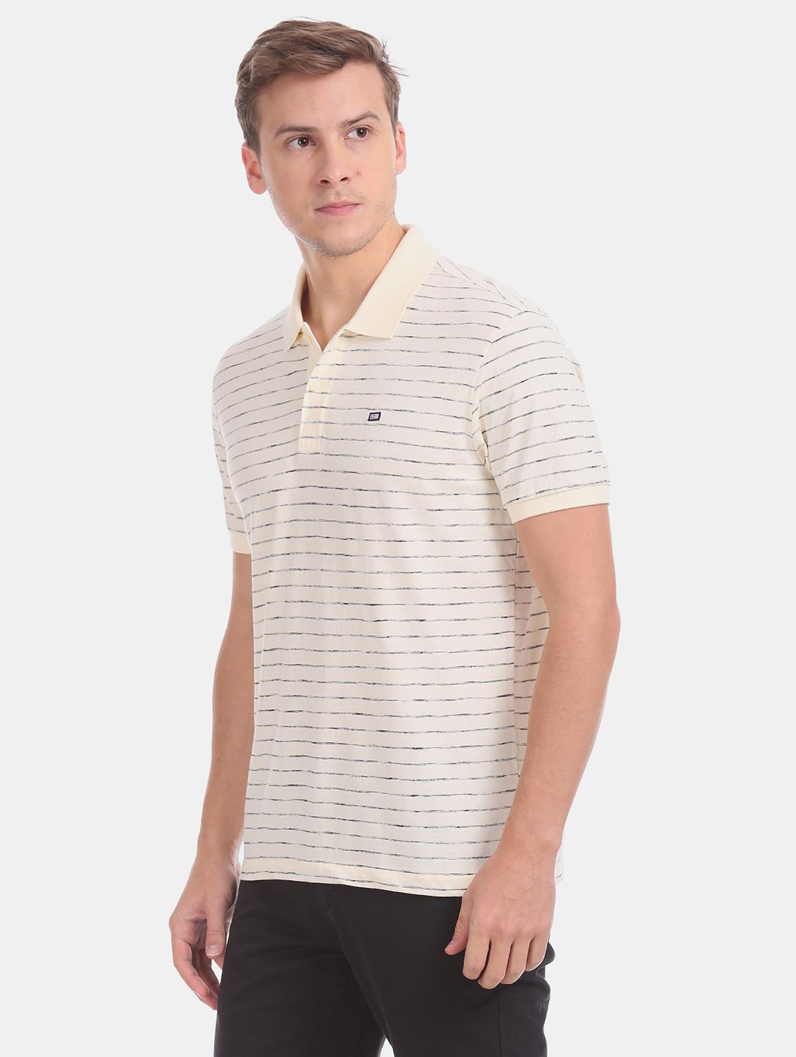 white striped polo t-shirt - 17630784 - Zoom Image - 2