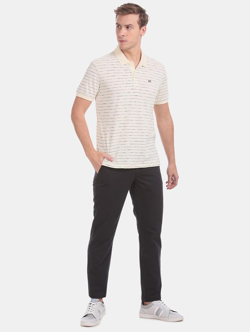 white striped polo t-shirt - 17630784 - Zoom Image - 4