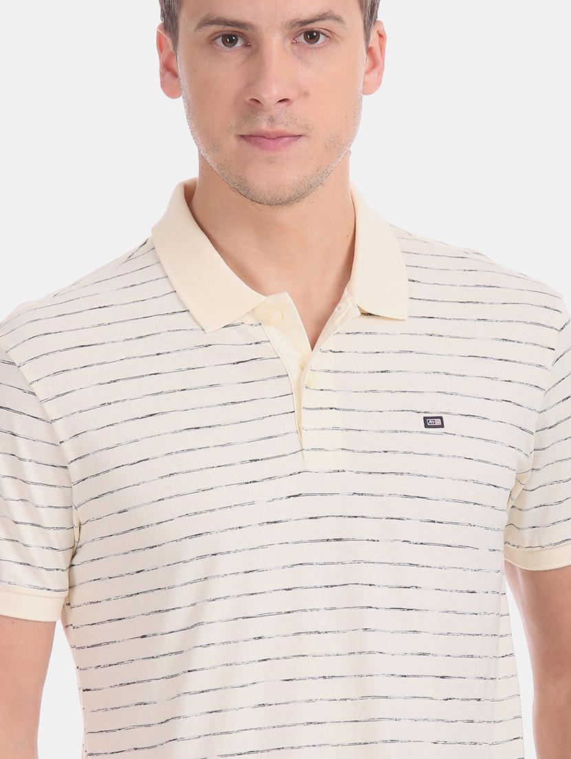 white striped polo t-shirt - 17630784 - Zoom Image - 5