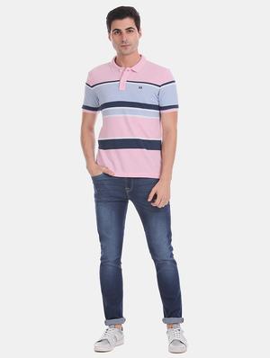 pink striped polo t-shirt - 17630787 - Standard Image - 4