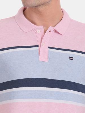 pink striped polo t-shirt - 17630787 - Standard Image - 5