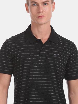 black striped polo t-shirt - 17630798 - Standard Image - 5