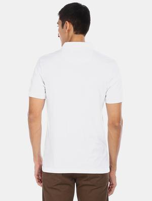 white printed polo t-shirt - 17630866 - Standard Image - 2