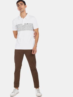 white printed polo t-shirt - 17630866 - Standard Image - 3