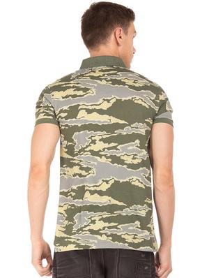 green camouflage polo t-shirt - 17630900 - Standard Image - 3
