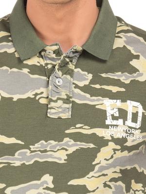 green camouflage polo t-shirt - 17630900 - Standard Image - 5