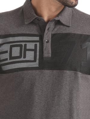 grey self design polo t-shirt - 17630912 - Standard Image - 5