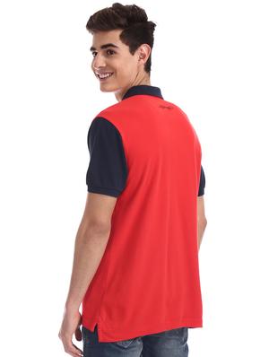 blue typographic polo t-shirt - 17630939 - Standard Image - 3