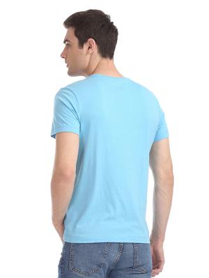blue front print t-shirt - 17630976 - Standard Image - 3