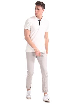 white solid t-shirt a - 17630979 - Standard Image - 4