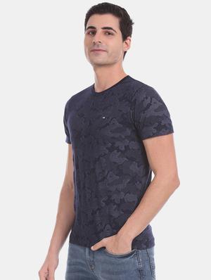 blue printed t-shirt - 17631003 - Standard Image - 2