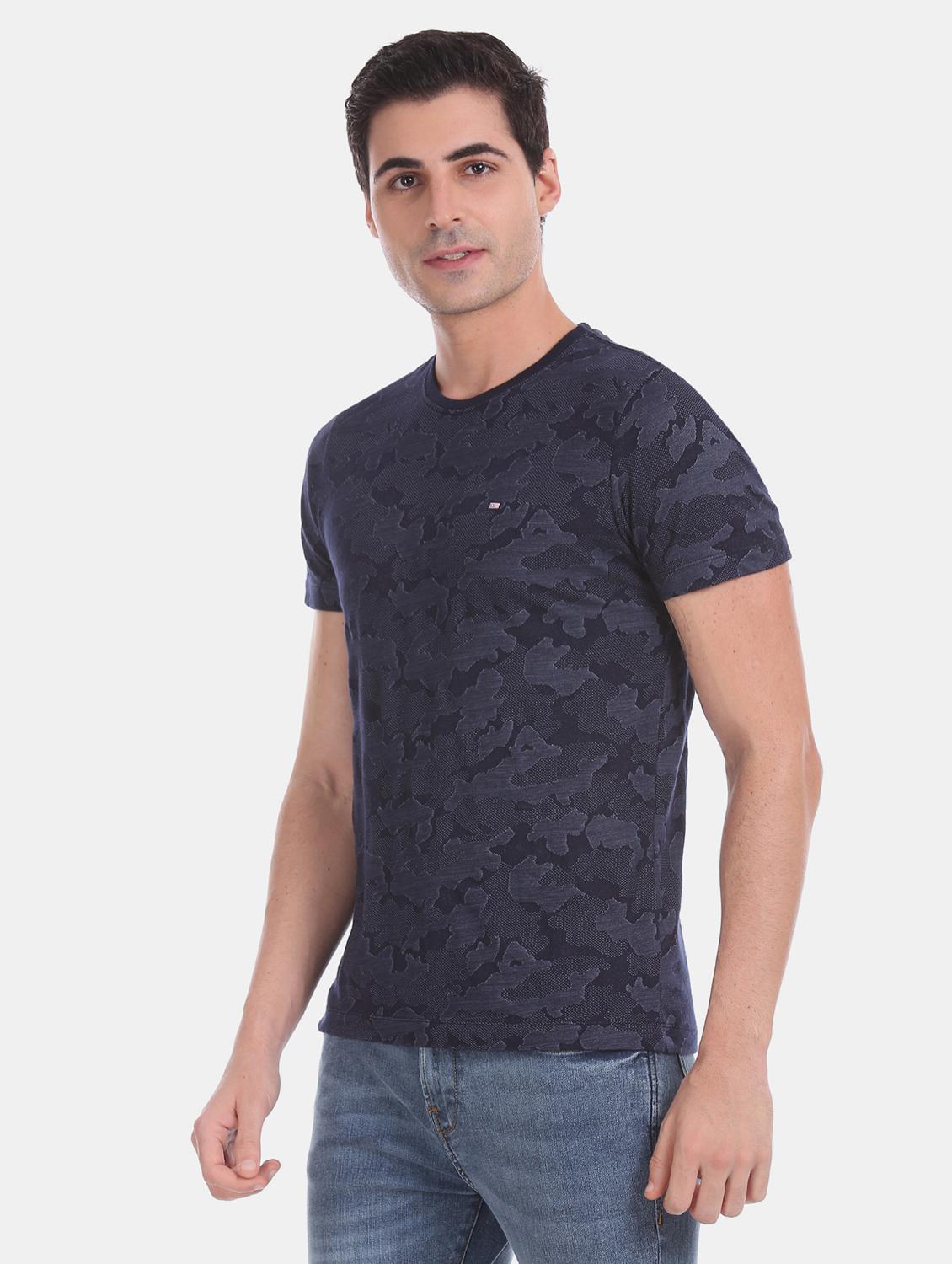 blue printed t-shirt - 17631003 - Zoom Image - 1
