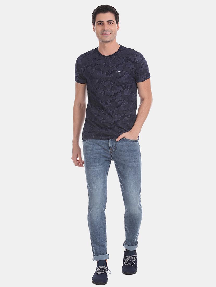 blue printed t-shirt - 17631003 - Zoom Image - 4