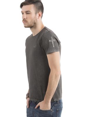 grey solid t-shirt - 17631024 - Standard Image - 2