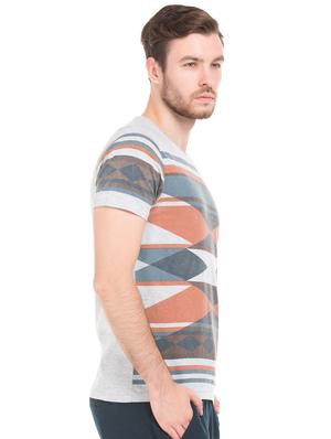 grey printed t-shirt - 17631056 - Standard Image - 2
